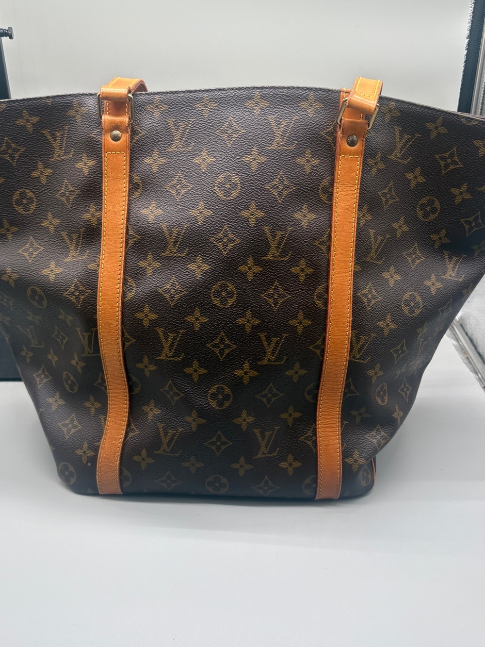 Louis Vuitton Monogram Sac Shopping Tote Vintage Shoulder Bag